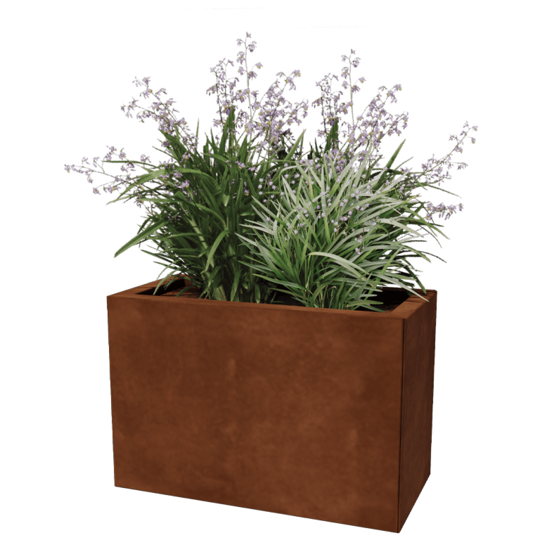 Corten plieno lauko vazonas - Stačiakampis - 30 x 60 cm