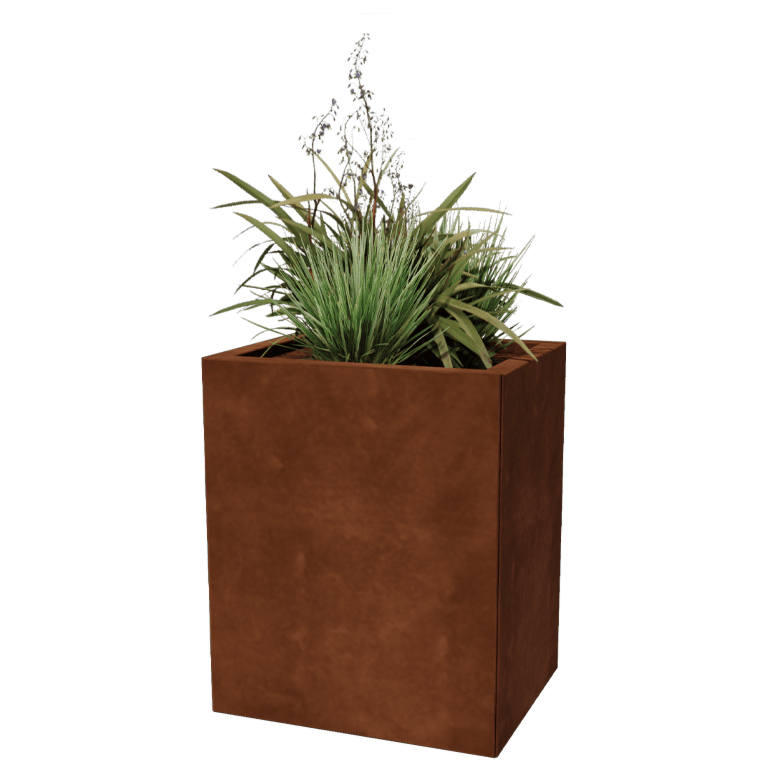 Corten plieno lauko vazonas - Stačiakampis - 40 x 50 cm