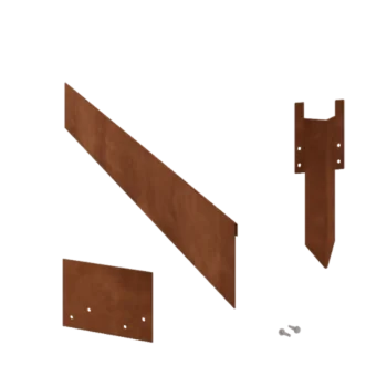 Corten plieno vejos bortelis - Suspaustas - Aukštis 13 cm - Pilnas komplektas 15 metrą