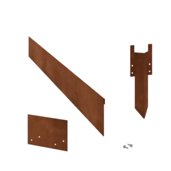 Corten plieno vejos bortelis - Suspaustas - Aukštis 13 cm - Pilnas komplektas 24 metrą