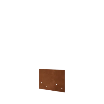 Corten plieno tvirtinimo plokštelė - Tiesus - Bortelio aukštis 12 / 15 cm