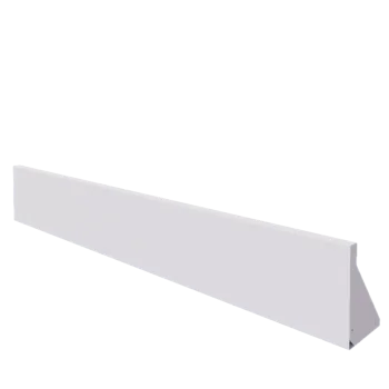 Plieninė atraminė sienelė - Tiesus - 200 x 30 cm - RAL9010 matinė (balta)