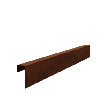 Corten plieno U formos profilis - 15 x 6 x 5 cm - 150 cm