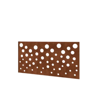Corten plieno tvora H - Panel B - 120 x 63,3 cm