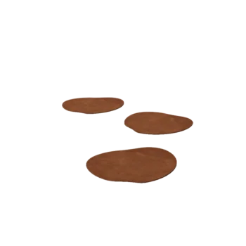 Corten plieno lauko trinkelė - Organinis - 30 x 30 cm