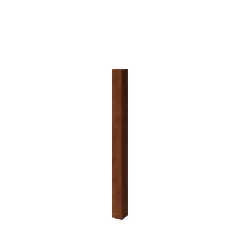 Corten plieno dekoratyvus tvoros stulpas - 12 x 12 x 150 cm