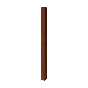 Corten plieno dekoratyvus tvoros stulpas - 12 x 12 x 200 cm