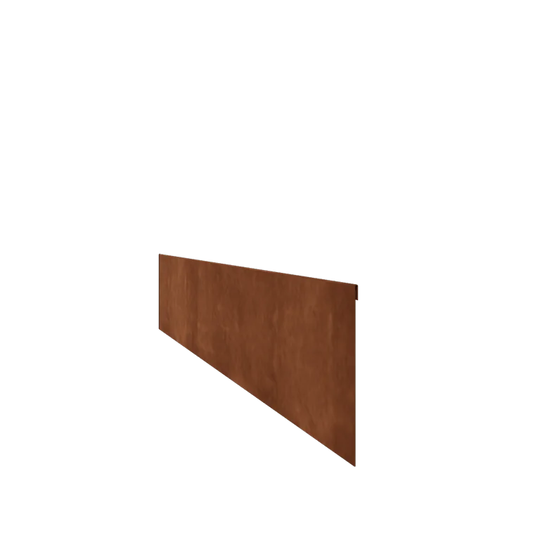 Corten plieno vejos bortelis - Suspaustas - Aukštis 23 cm - 150 cm