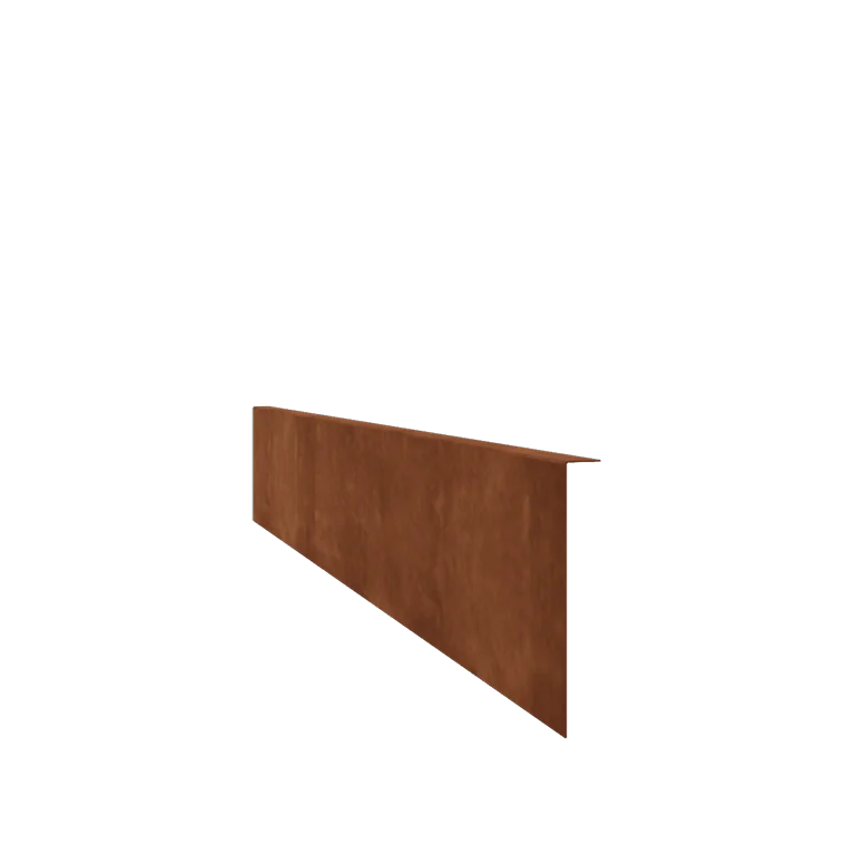 Corten plieno vejos bortelis - Lenktas - Aukštis 22 cm - 150 cm