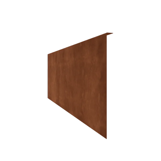 Corten plieno vejos bortelis - Lenktas - Aukštis 45 cm - 150 cm