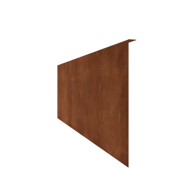 Corten plieno vejos bortelis - Lenktas - Aukštis 45 cm - 240 cm