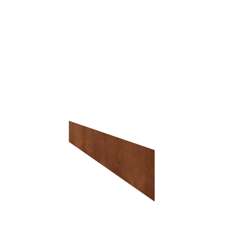 Corten plieno vejos bortelis - Tiesus - Aukštis 15 cm - 150 cm