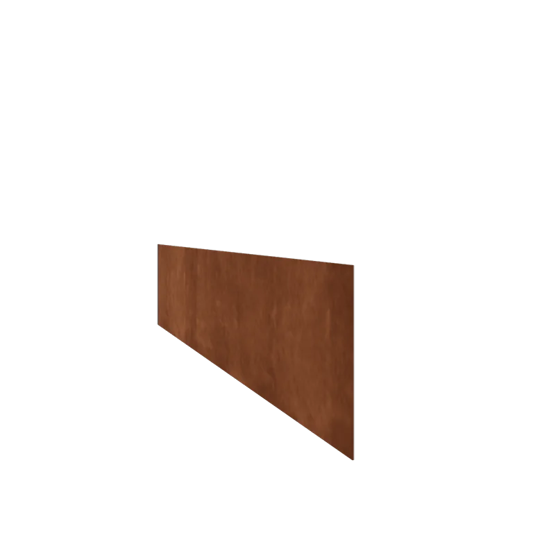 Corten plieno vejos bortelis - Tiesus - Aukštis 25 cm - 150 cm