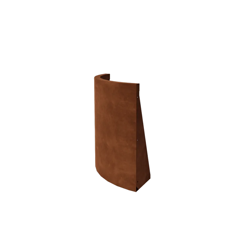 Corten plieno atraminė sienelė - Išorinis posūkis - 50 x 50 x 60 cm