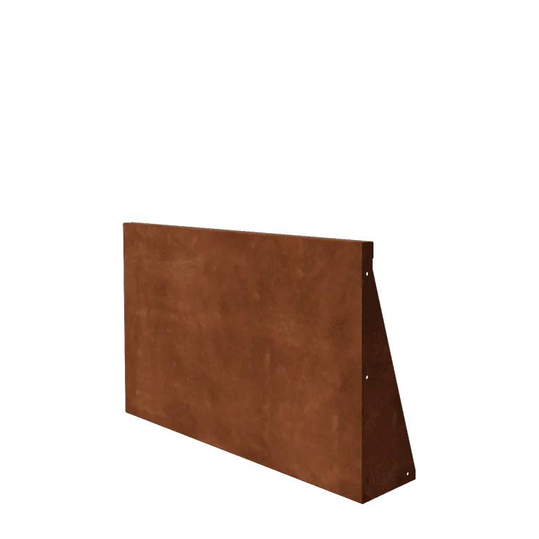 Corten plieno atraminė sienelė - Tiesus - 100 x 60 cm