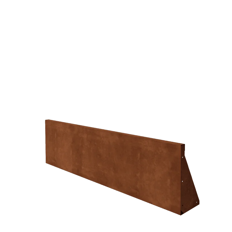 Corten plieno atraminė sienelė - Tiesus - 150 x 40 cm