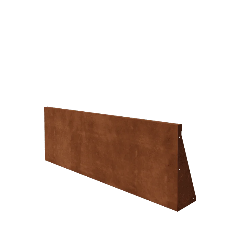Corten plieno atraminė sienelė - Tiesus - 150 x 50 cm