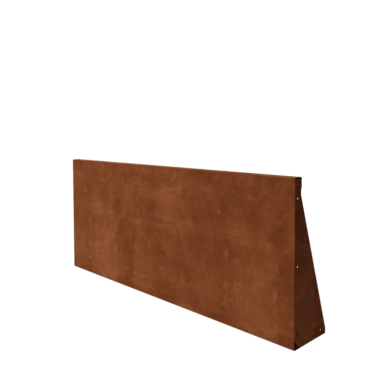 Corten plieno atraminė sienelė - Tiesus - 150 x 60 cm