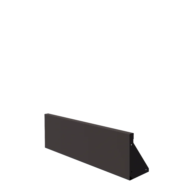 Plieninė atraminė sienelė - Tiesus - 100 x 30 cm - RAL7016 matinė (antracito pilka)