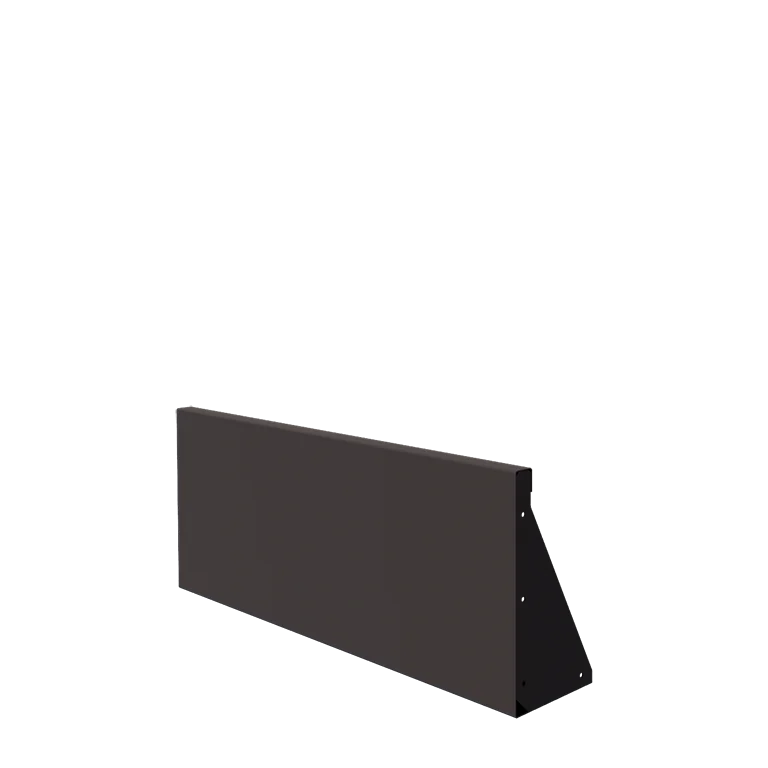 Plieninė atraminė sienelė - Tiesus - 100 x 40 cm - RAL7016 matinė (antracito pilka)