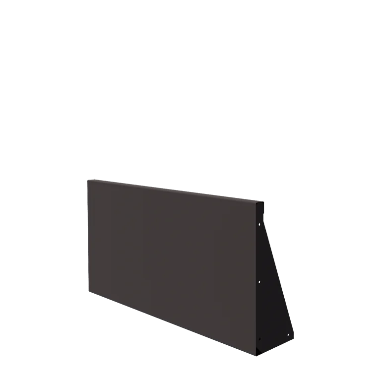 Plieninė atraminė sienelė - Tiesus - 100 x 50 cm - RAL7016 matinė (antracito pilka)