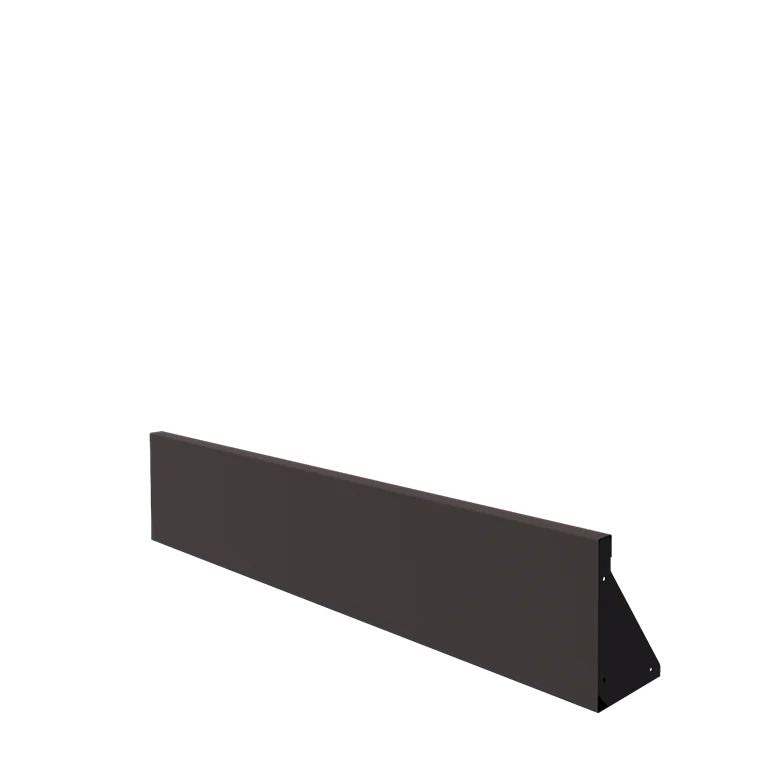 Plieninė atraminė sienelė - Tiesus - 150 x 30 cm - RAL7016 matinė (antracito pilka)