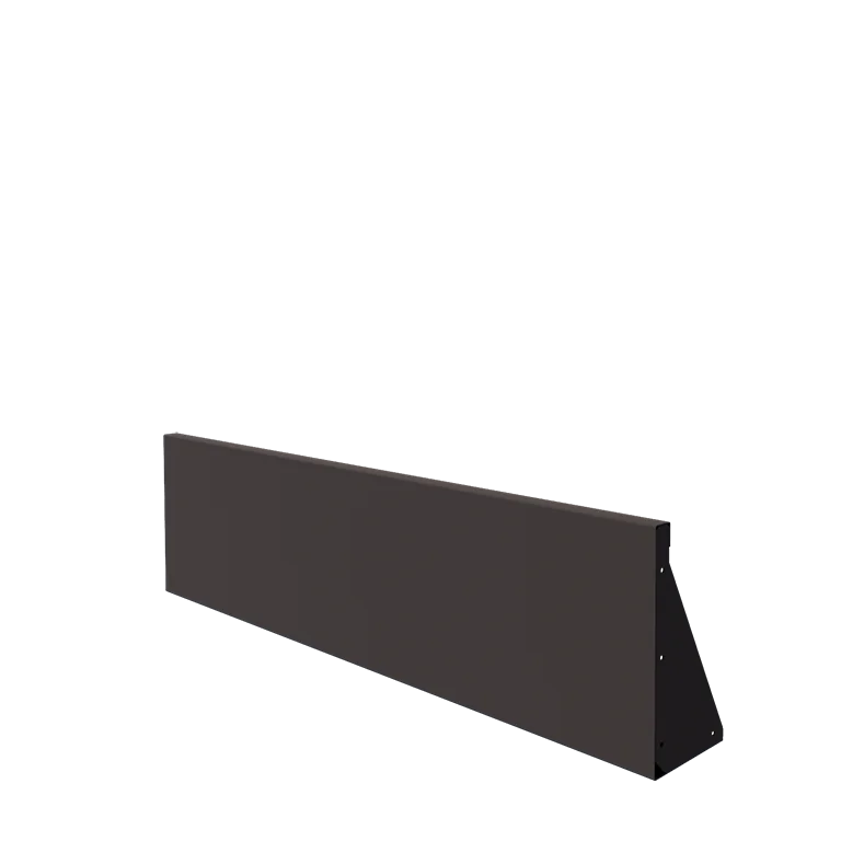 Plieninė atraminė sienelė - Tiesus - 150 x 40 cm - RAL7016 matinė (antracito pilka)