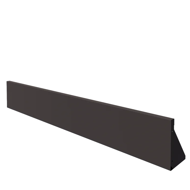 Plieninė atraminė sienelė - Tiesus - 200 x 30 cm - RAL7016 matinė (antracito pilka)