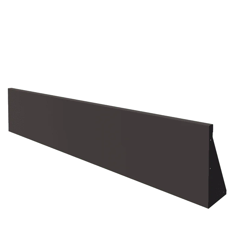 Plieninė atraminė sienelė - Tiesus - 200 x 40 cm - RAL7016 matinė (antracito pilka)