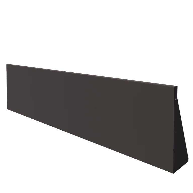 Plieninė atraminė sienelė - Tiesus - 200 x 50 cm - RAL7016 matinė (antracito pilka)