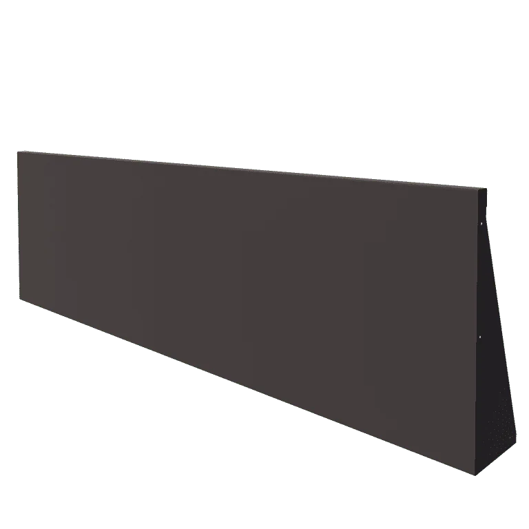 Plieninė atraminė sienelė - Tiesus - 200 x 60 cm - RAL7016 matinė (antracito pilka)
