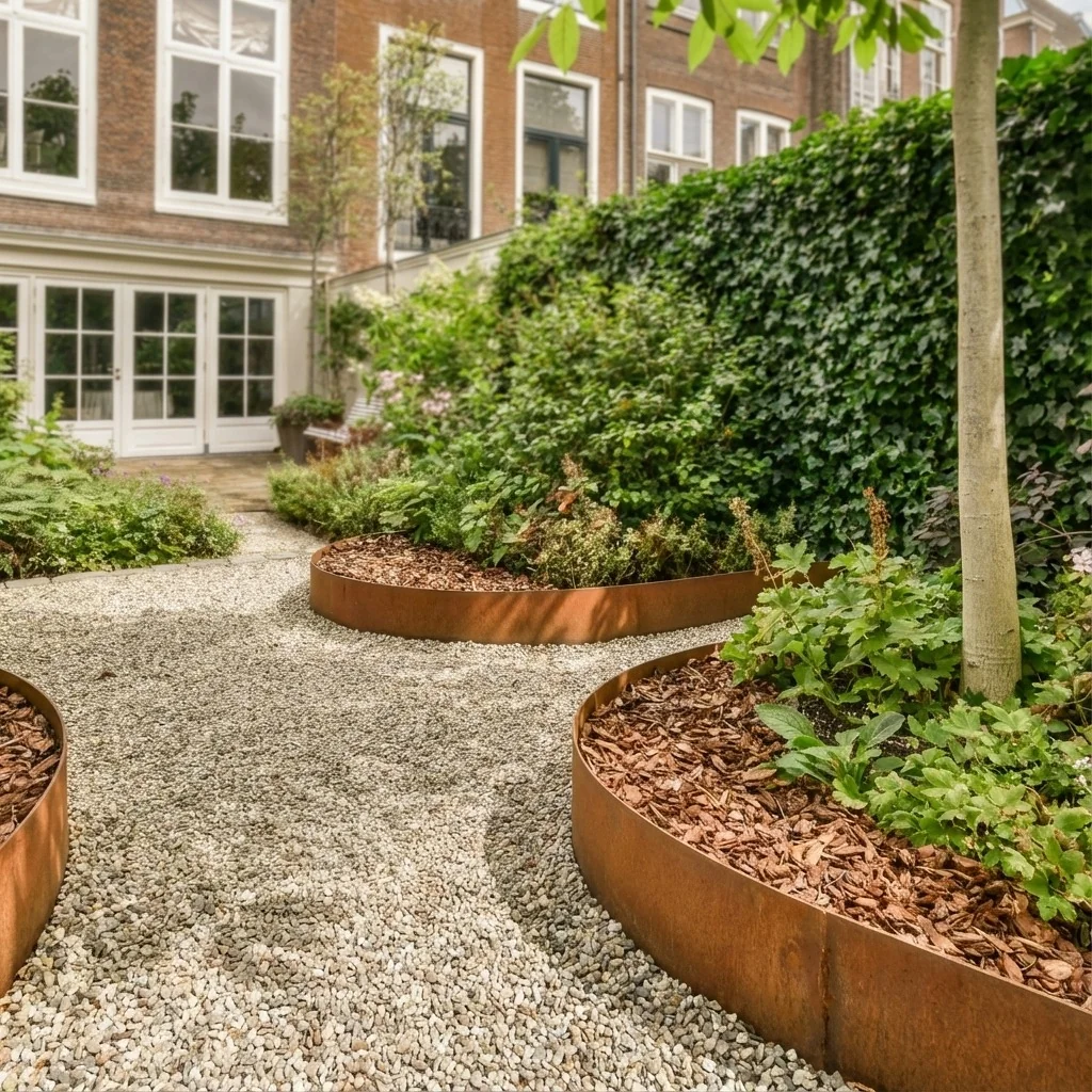 Corten plieno vejos bortelis - Suspaustas - Aukštis 45 cm - 240 cm