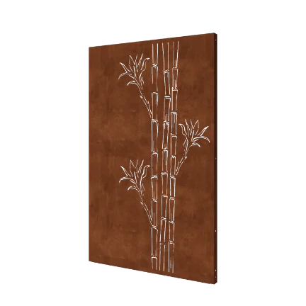 Corten plieno panel - Bambukas - 120 x 6 x 190 cm