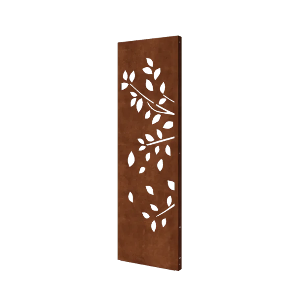 Corten plieno panel - Medis - Dalis 1 - 60 x 6 x 190 cm