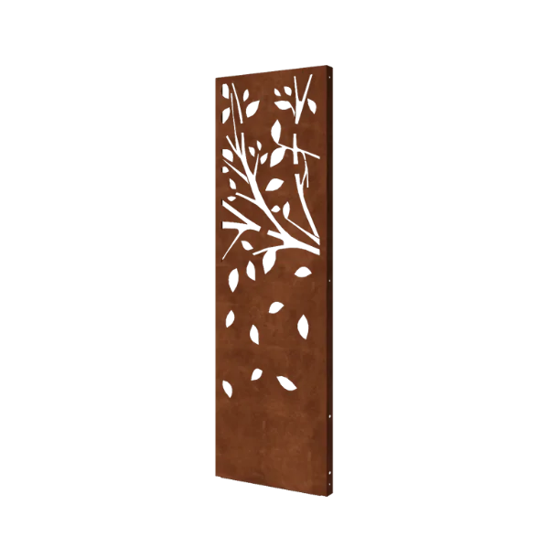Corten plieno panel - Medis - Dalis 3 - 60 x 6 x 190 cm