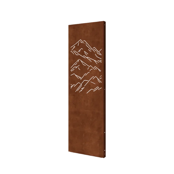 Corten plieno panel - Kalnai 1 - 60 x 6 x 190 cm