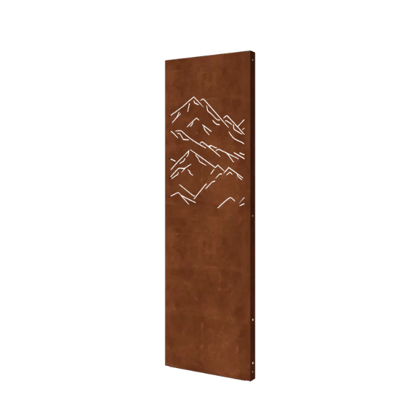 Corten plieno panel - Kalnai 3 - 60 x 6 x 190 cm