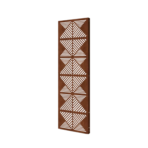 Corten plieno panel - Linijos 2 - 60 x 6 x 190 cm