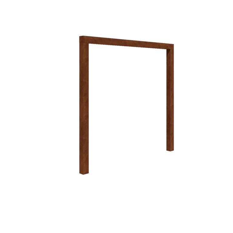 Corten plieno pergola - Tiesus - 250 x 230 cm - Be betono pado