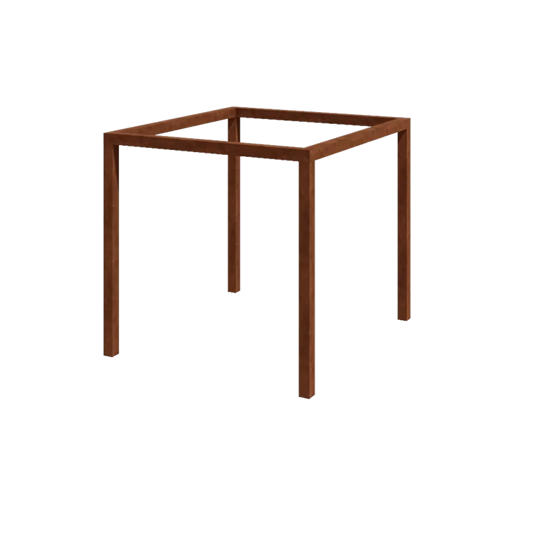 Corten plieno pergola - Kvadratas - 274 x 250 x 230 cm - Be betono pado
