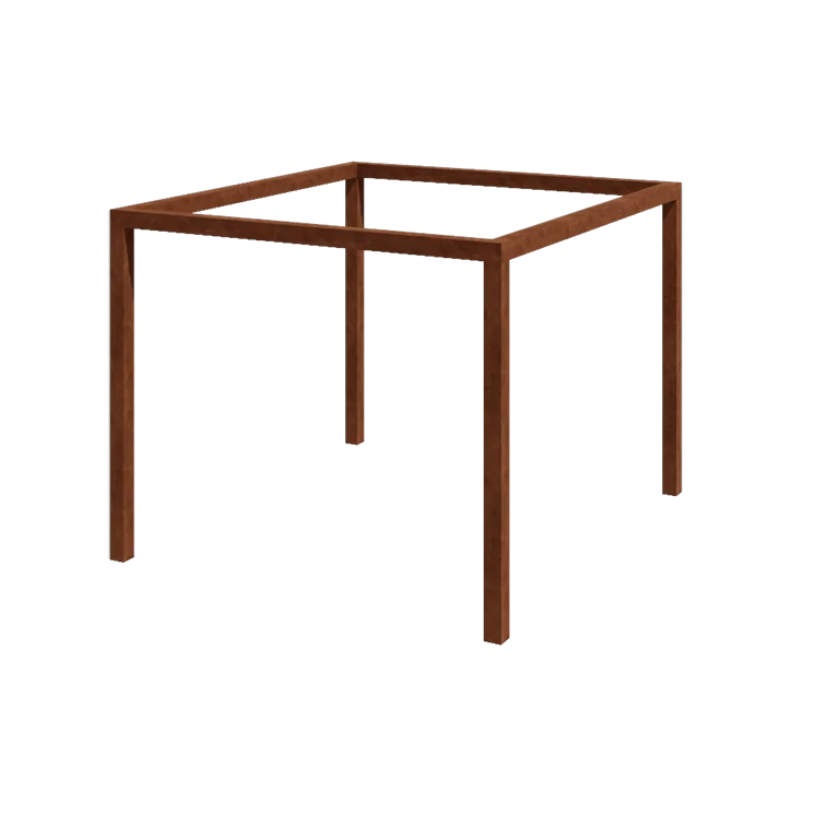 Corten plieno pergola - Kvadratas - 324 x 300 x 230 cm - Be betono pado