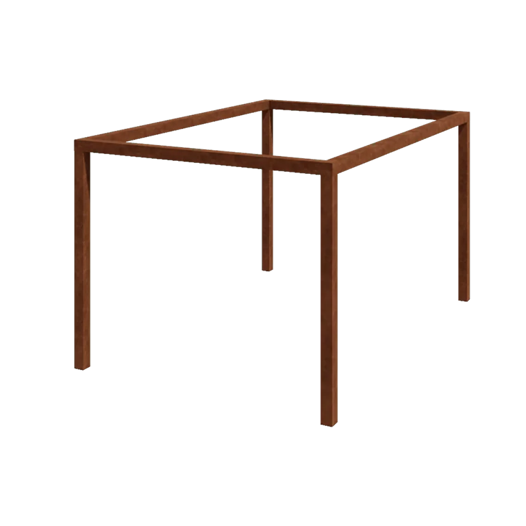 Corten plieno pergola - Stačiakampis - 424 x 300 x 230 cm - Be betono pado