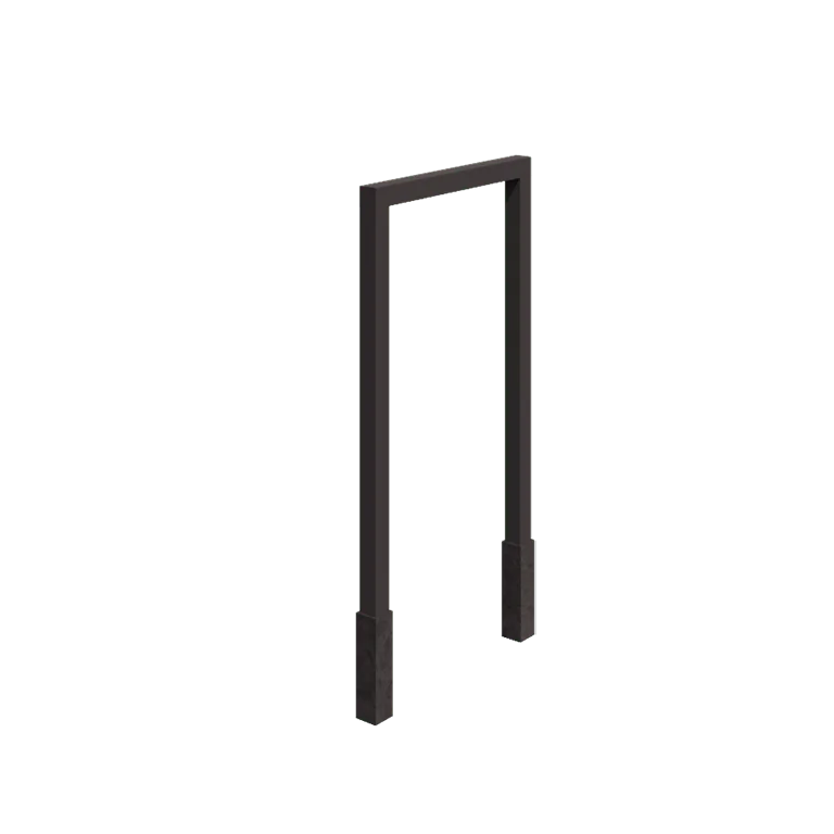 Plieninė pergola - Tiesus - 150 x 230 cm - RAL7016 matinė (antracito pilka) - Su betono padu