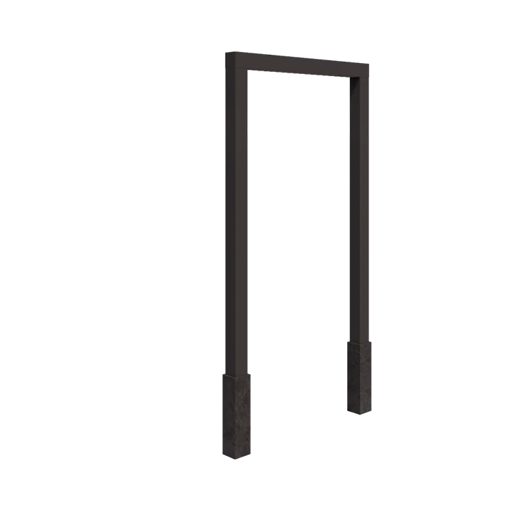 Plieninė pergola - Tiesus - 150 x 230 cm - kita RAL spalva - Su betono padu