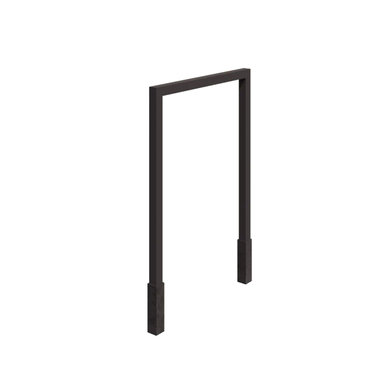 Plieninė pergola - Tiesus - 200 x 230 cm - RAL7016 matinė (antracito pilka) - Su betono padu
