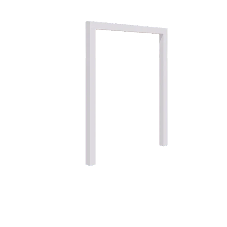 Plieninė pergola - Tiesus - 200 x 230 cm - RAL9010 matinė (balta) - Be betono pado