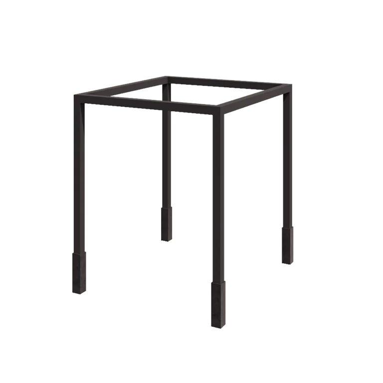 Plieninė pergola - Kvadratas - 274 x 250 x 230 cm - RAL7016 matinė (antracito pilka) - Su betono padu