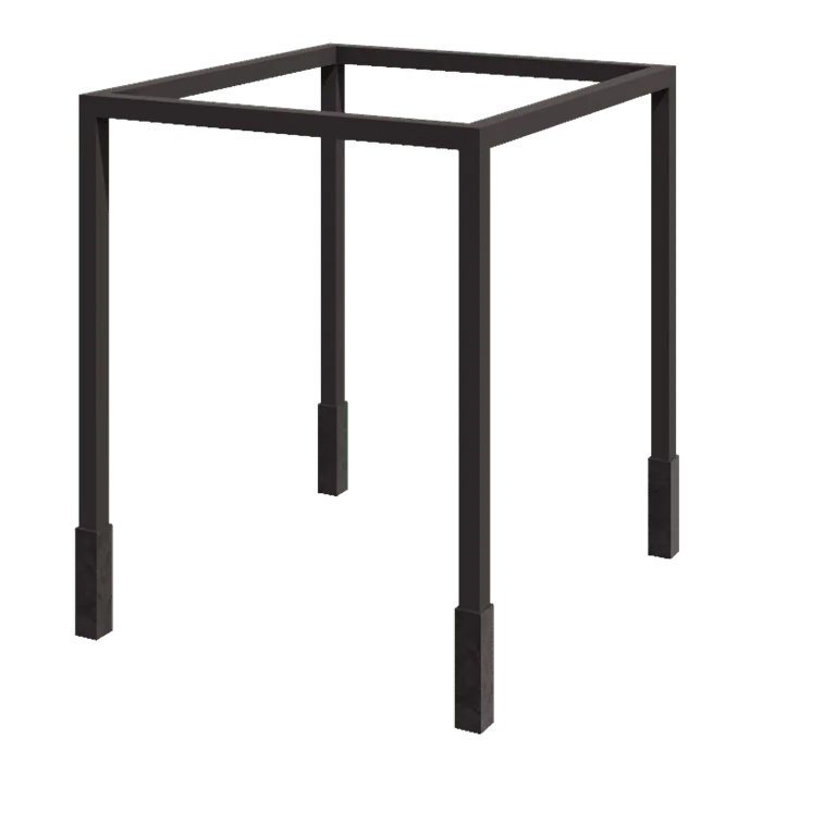 Plieninė pergola - Kvadratas - 274 x 250 x 230 cm - kita RAL spalva - Su betono padu