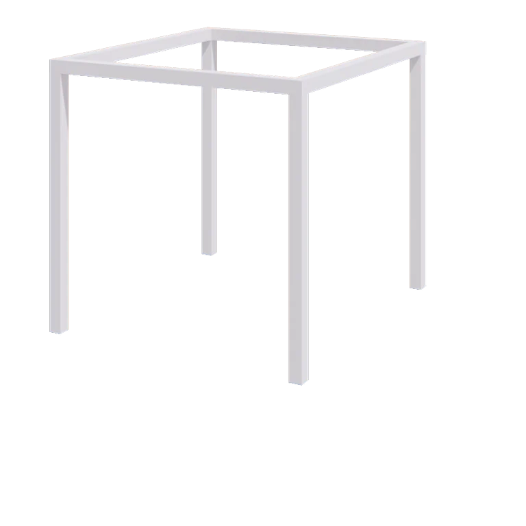 Plieninė pergola - Kvadratas - 274 x 250 x 230 cm - RAL9010 matinė (balta) - Be betono pado