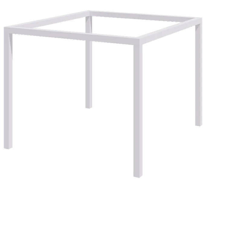 Plieninė pergola - Kvadratas - 324 x 300 x 230 cm - RAL9010 matinė (balta) - Be betono pado